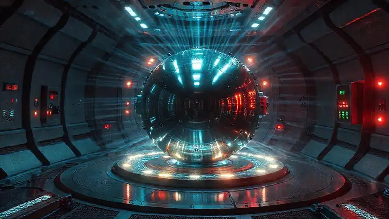 Cámara futurista protectora con tecnología avanzada