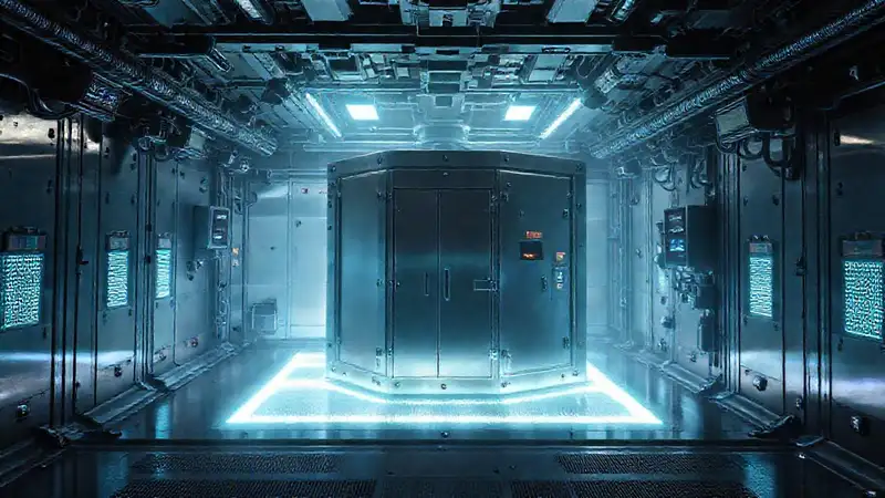 Cámara futurista de alta seguridad y energía