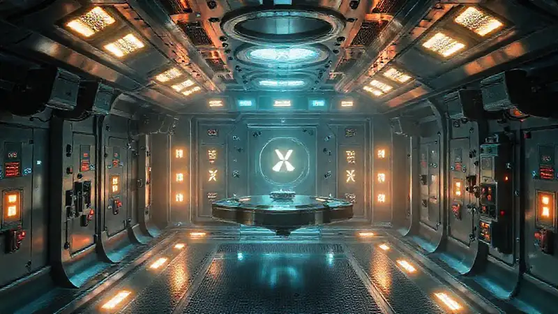 Sala de contención futurista y segura