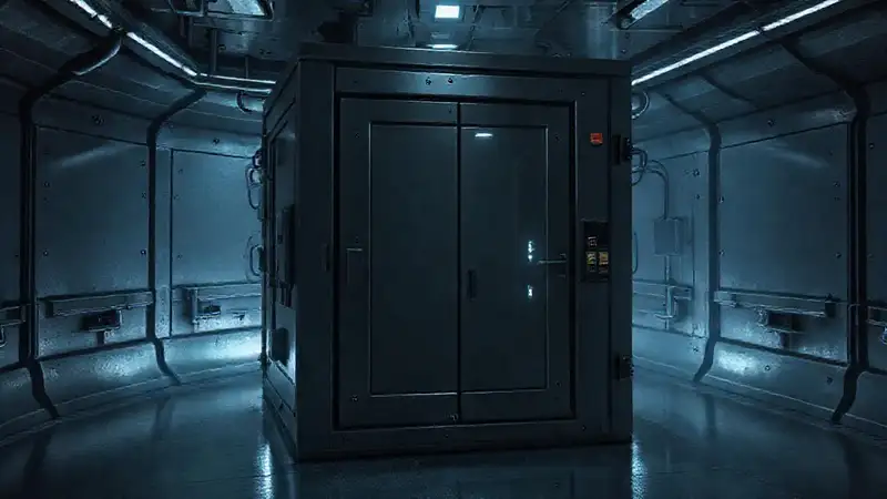 Cuadro metálico con energía y seguridad