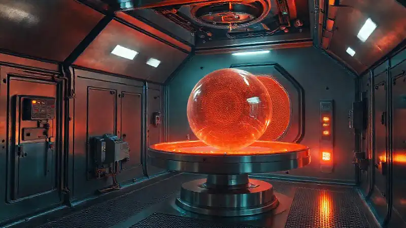 Cámara sellada con esfera flotante y tecnología