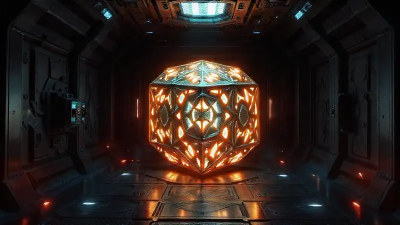 Cubos misteriosos en cámara de alta tecnología