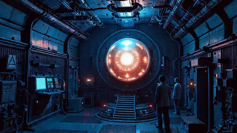 Instalación secreta con esfera electromagnética protegida