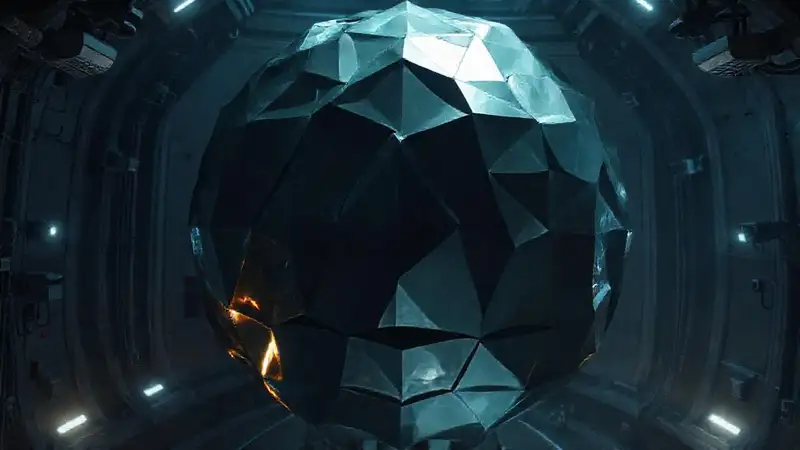 Estructura metálica futurista
