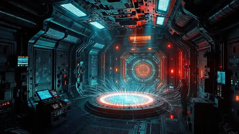 Camara de contención futurista y peligrosa