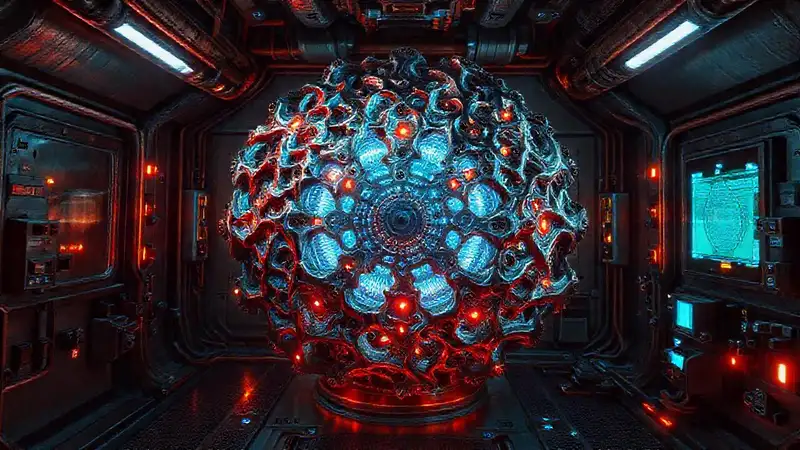 Estructura metálica fractal con tecnología avanzada