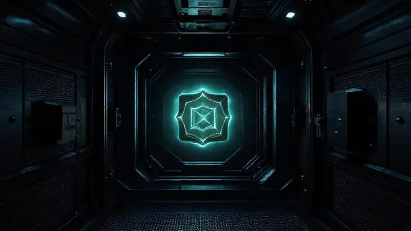 Cámara de contención segura y futurista