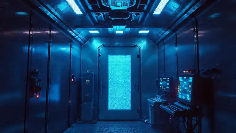 Sala blindada y segura con monitoreo avanzado