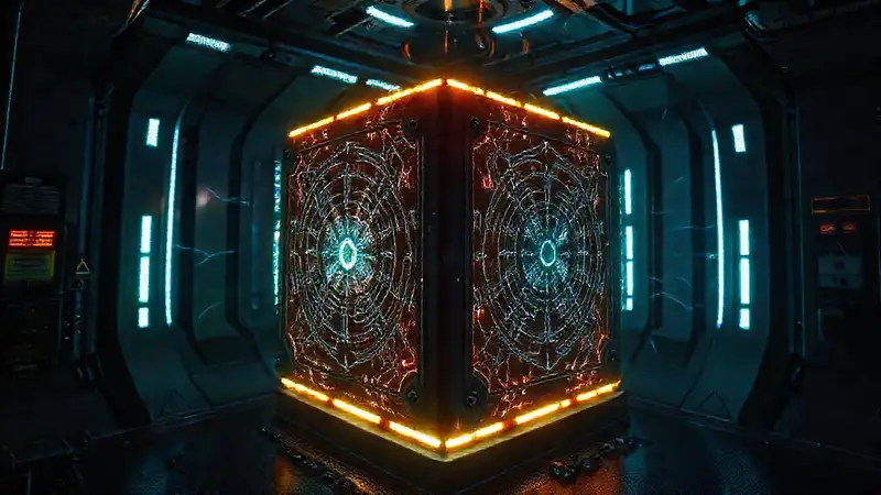 Cubos misteriosos con patrones y campo electromagnético