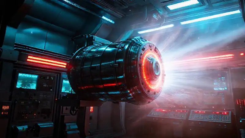 Dispositivo futurista en laboratorio genera efectos misteriosos