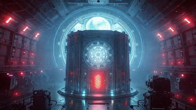 Estructura metálica misteriosa, energía y seguridad