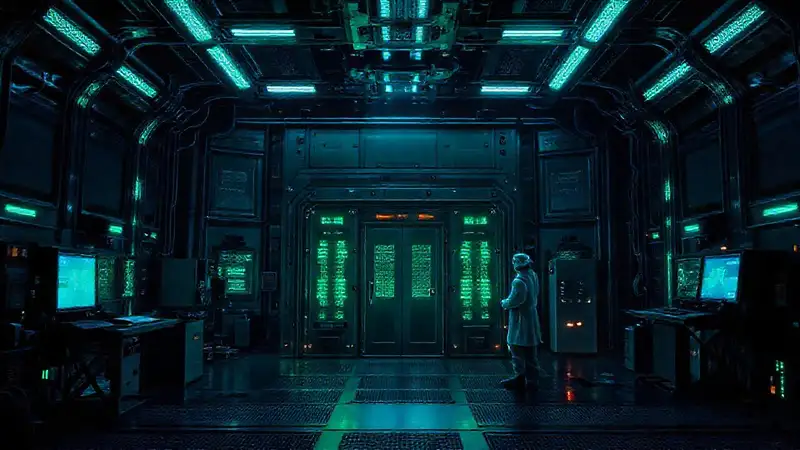 Instalación futurista de contención
