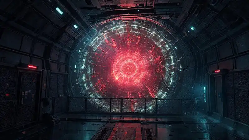 Anomalía misteriosa en una instalación futurista
