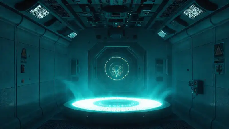Habitación de contención futurista y segura