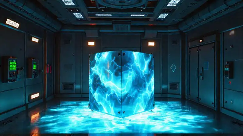 Cubó de energía misteriosa en contenedor seguro