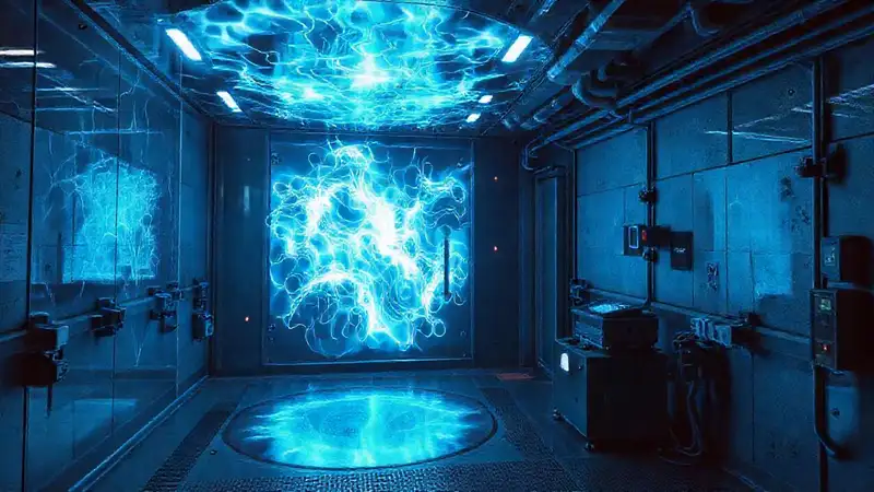Recinto blindado con energía y tecnología avanzada