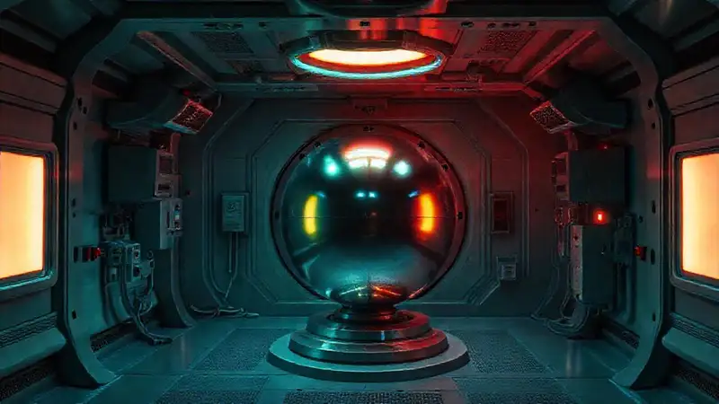 Cámara de contención misteriosa con tecnología avanzada