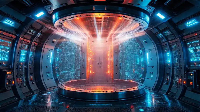 Estructura futurista con seguridad y energías