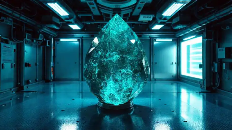 Cristal SCP-7545 en contención segura y aislada