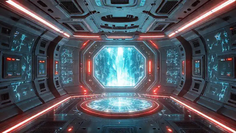 Cámara futurista con energía y seguridad avanzada