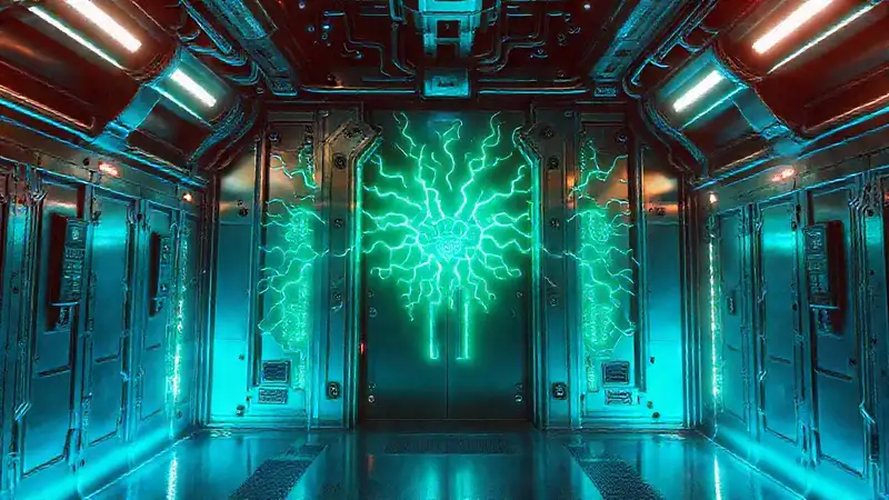 Estructura futurista y misteriosa con inteligencia oculta
