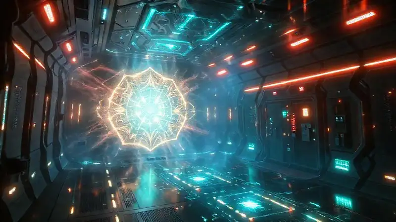 Cámaras futuristas con energía en movimiento