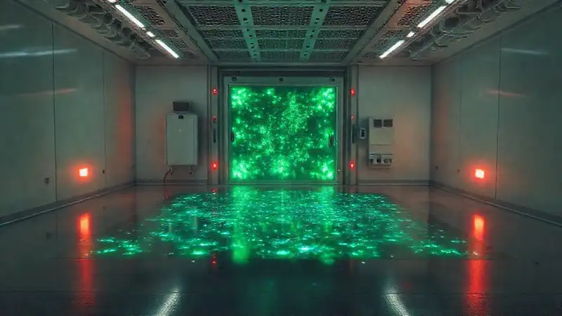 Matriz energética luminosa en laboratorio de investigación