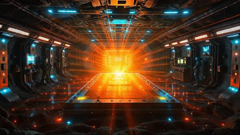 Laboratorio subterráneo con señales electromagnéticas misteriosas