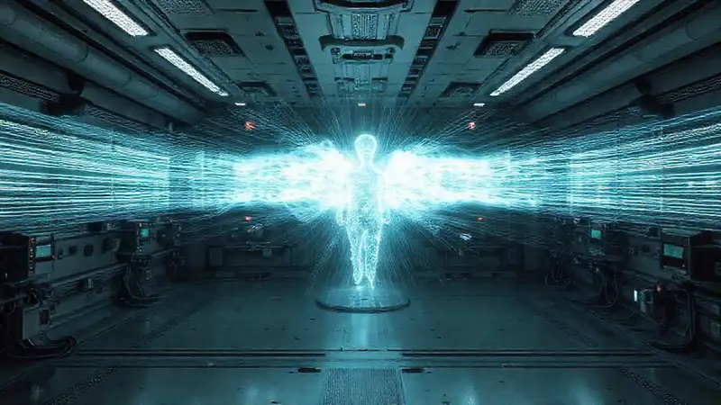 Entorno futurista, misterioso y distorsionado