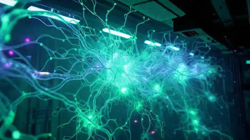 Red de biomoléculas en ambiente inquietante y tecnológico