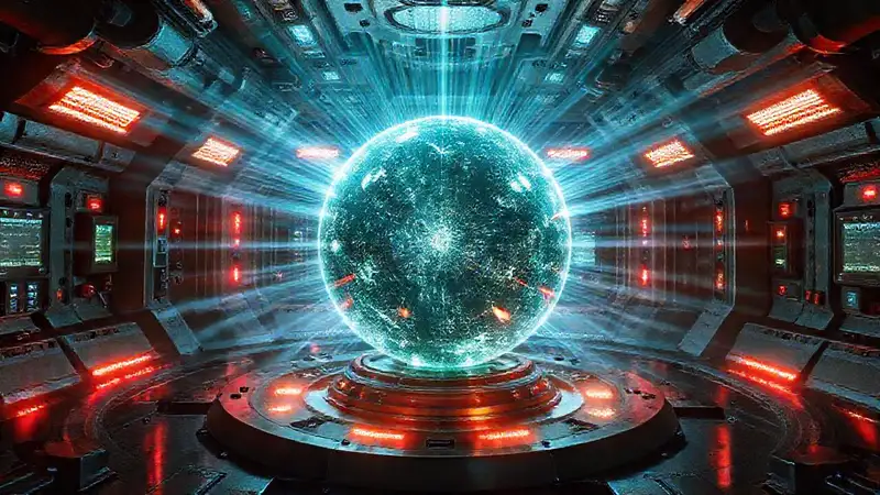 Esfera mística con campos electromagnéticos controlados
