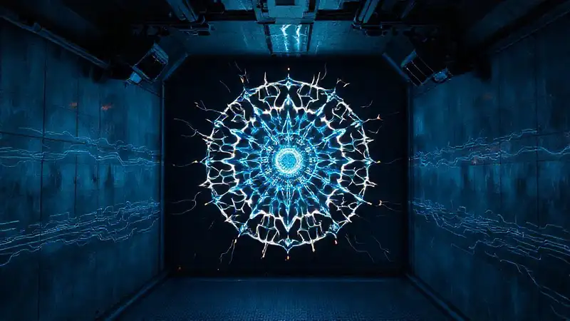 Patrón energético misterioso en cámara de contención