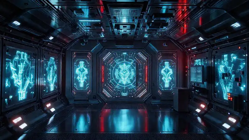 Cámara de contención tecnológica y misteriosa
