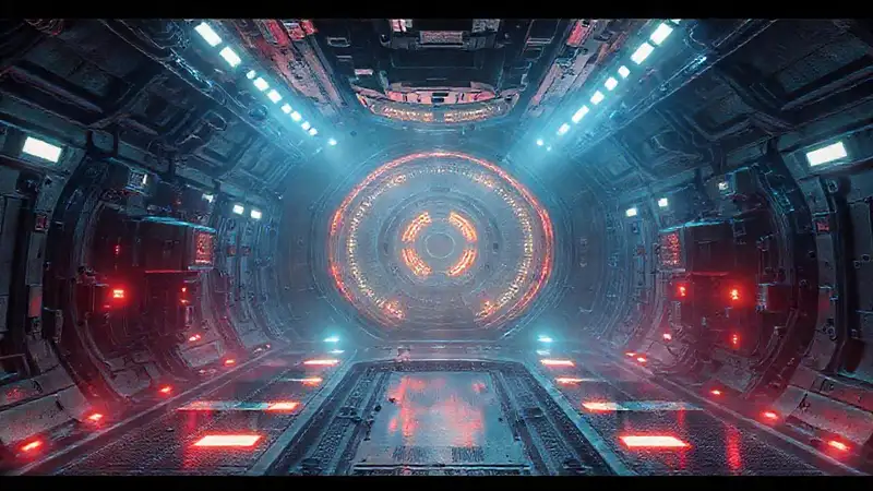 Estructura misteriosa en entorno de alta tecnología