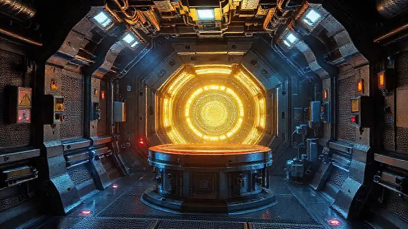 Cámara de confinamiento futurista y segura