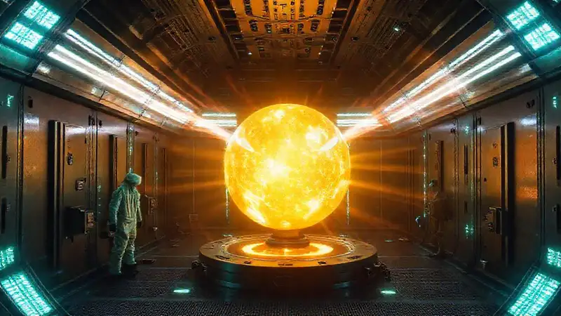 Esfera luminosa con energía y seguridad avanzada