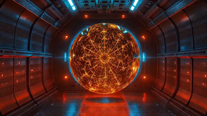 Anomalía electromagnética en cámara futurista