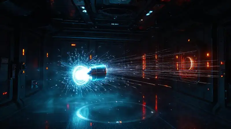 Cuarto de contención con energía y magnetismo