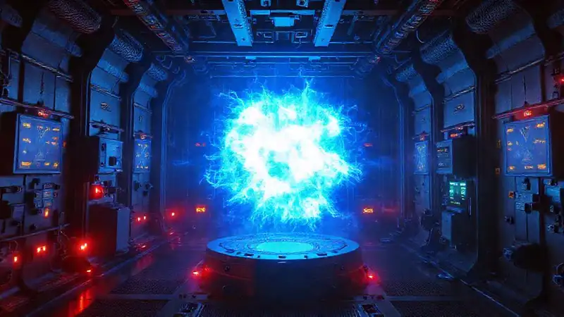 Anomalía energética misteriosa en laboratorio futurista