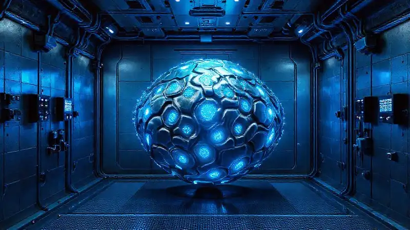 Superficie metálica orgánica con energía luminosa
