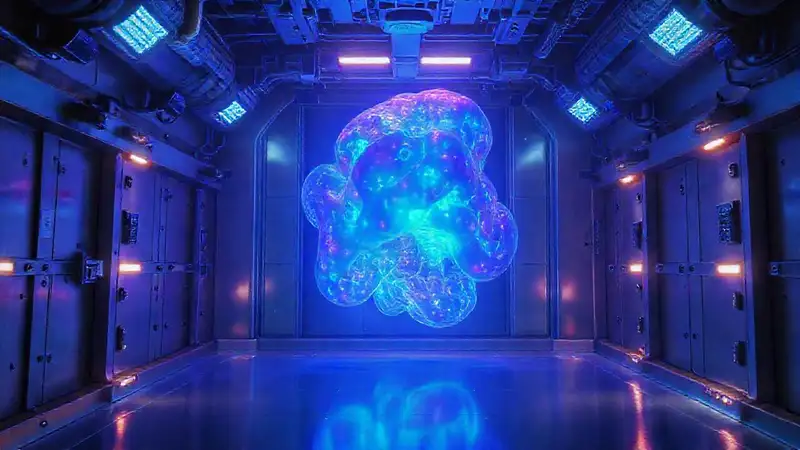 Entidad misteriosa en cámara de alta tecnología