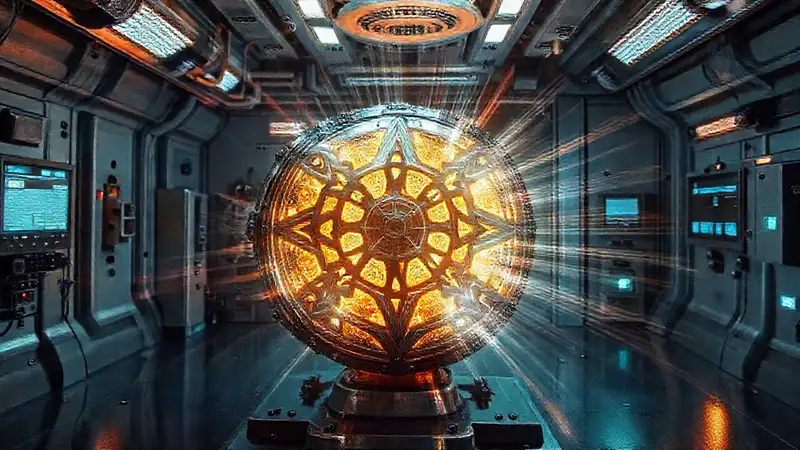 Objeto metálico misterioso con energía inestable