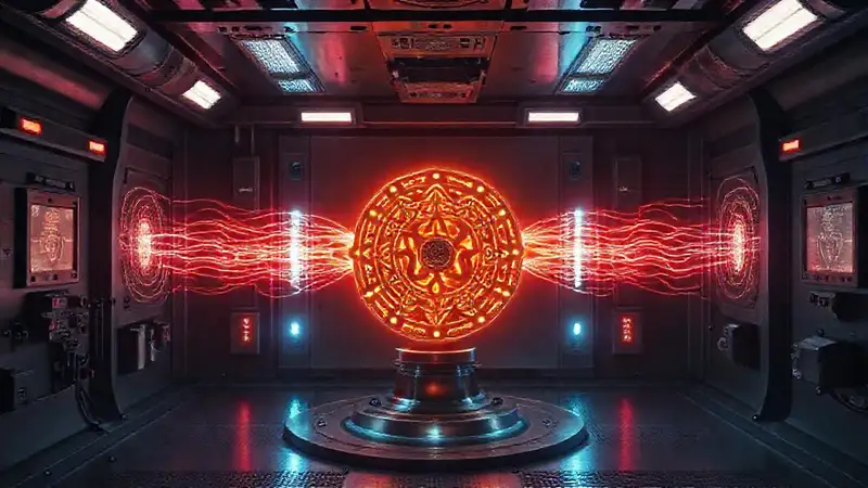 Cámara segura con extraño SCP-8383 brillante
