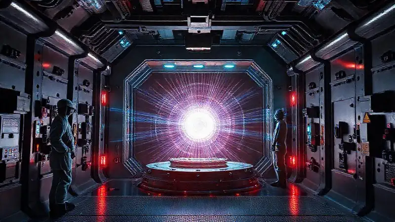Cámara de contención segura con núcleo brillante