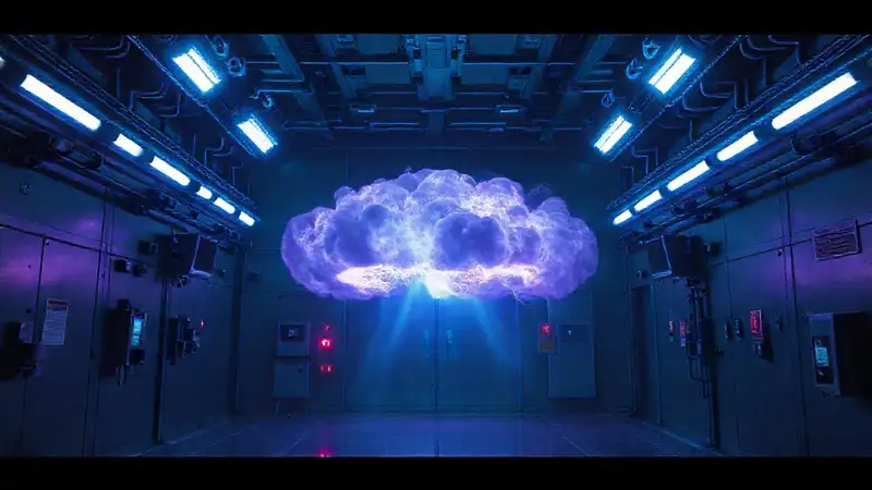 Nube de plasma oscuro en confinamiento tecnológico
