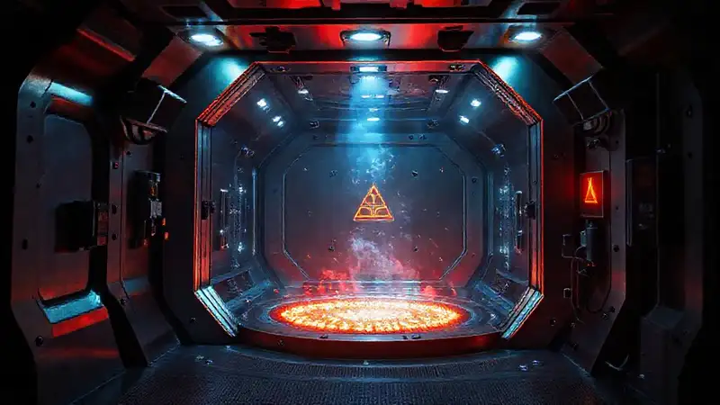Cámara de contención segura con energía misteriosa
