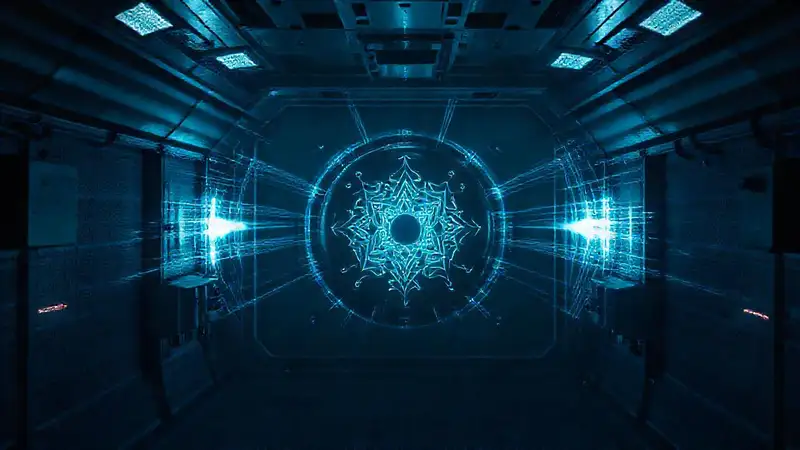 Cámara de contención con objeto misterioso