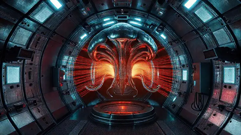 Cápsula segura, estructura misteriosa, energía y tensión