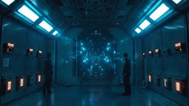 Entidad misteriosa en cámara de alta tecnología