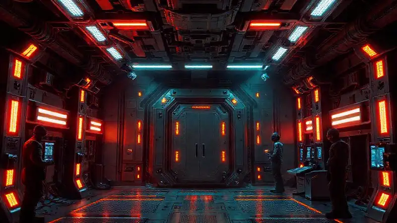 Habitación segura con tecnología avanzada y vigilancia